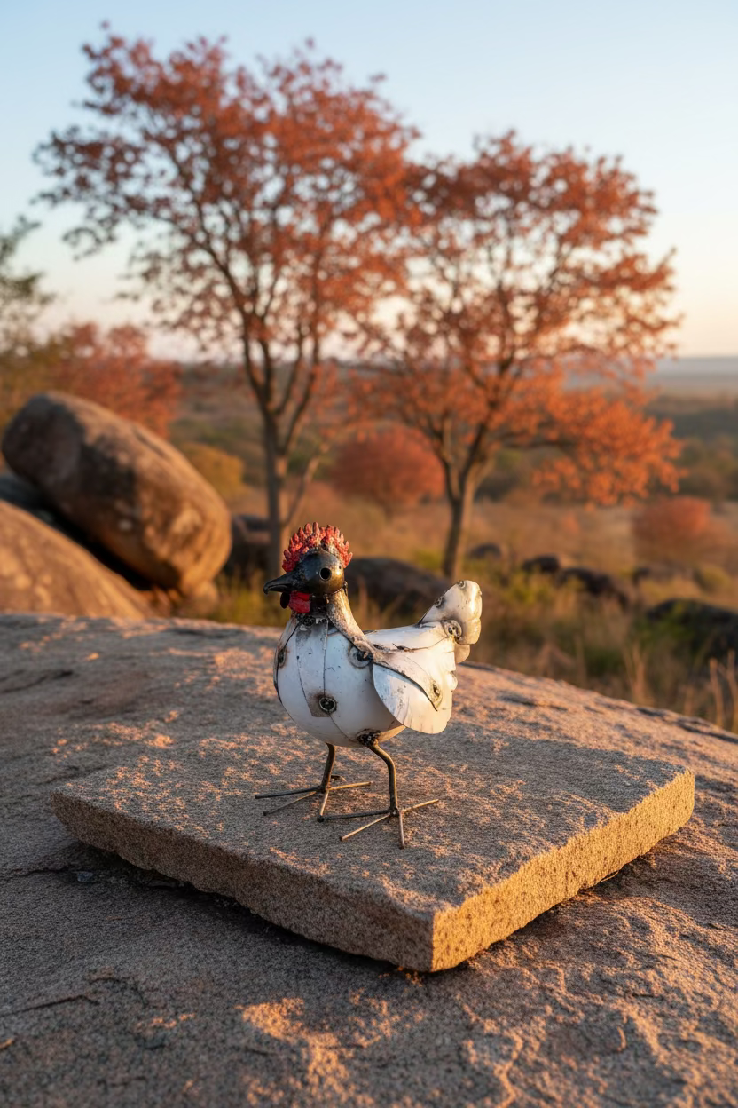 Recycled Metal Chicken