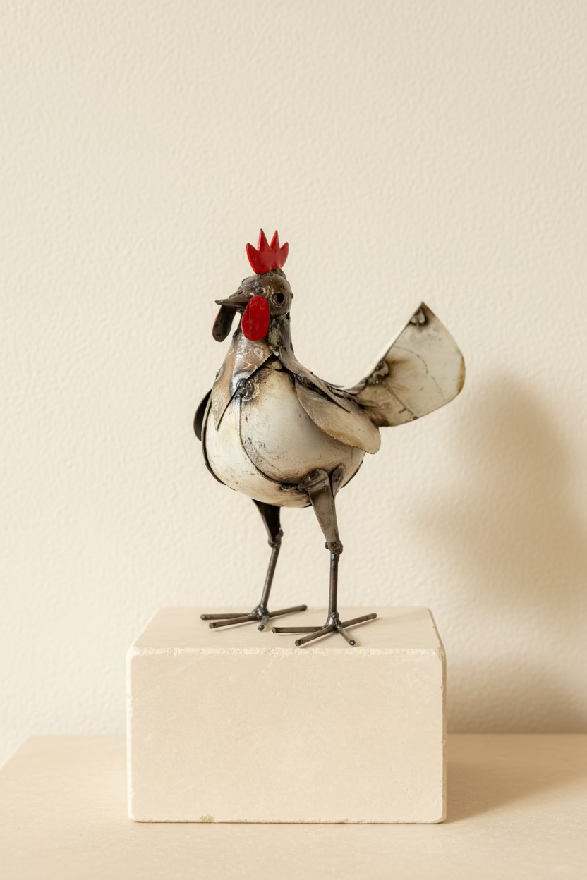 Recycled Metal Chicken