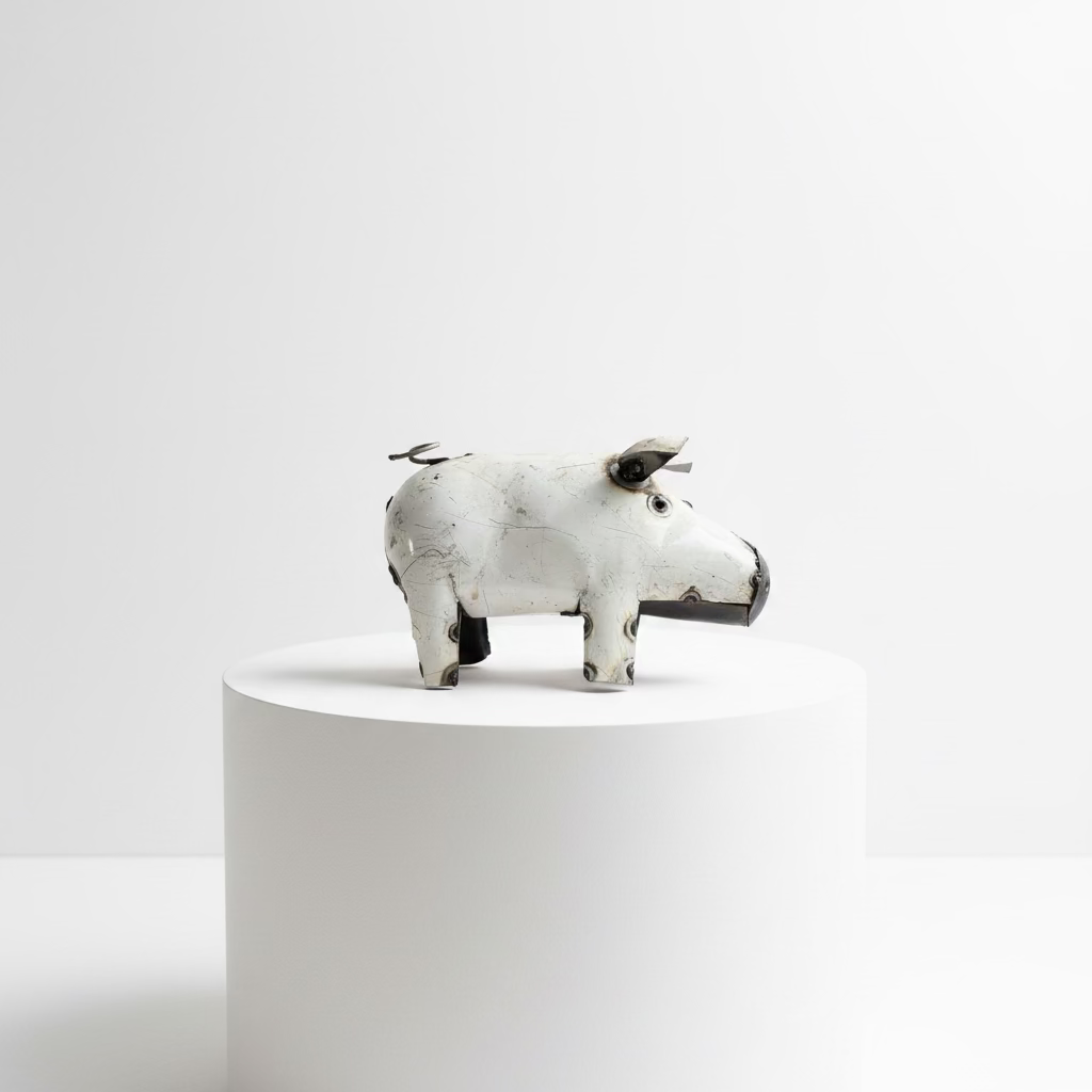 Recycled Metal Pig