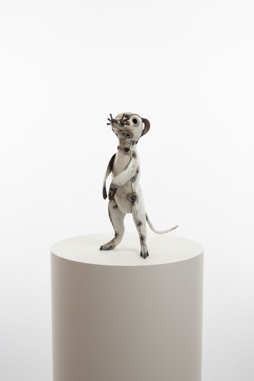 Recycled Metal Meerkat
