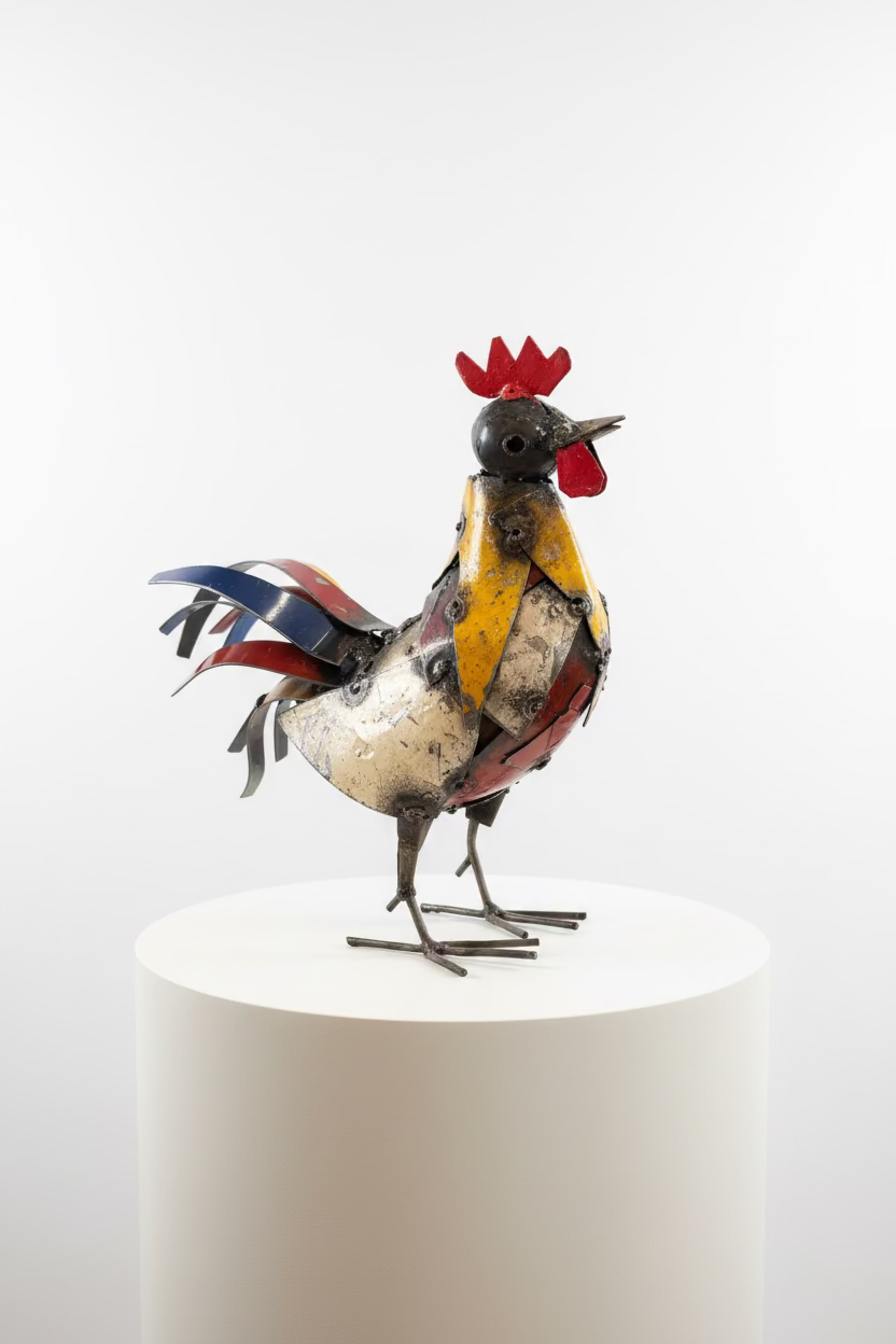Recycled Metal Cockerel