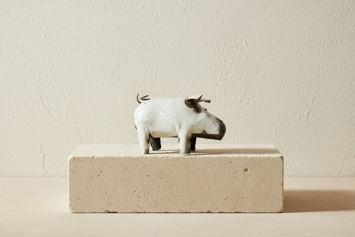 Recycled Metal Pig