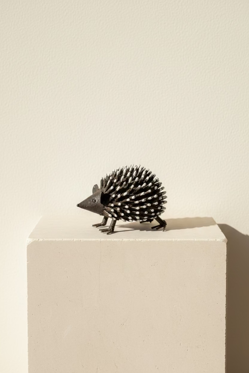 Recycled Metal Hedgehog