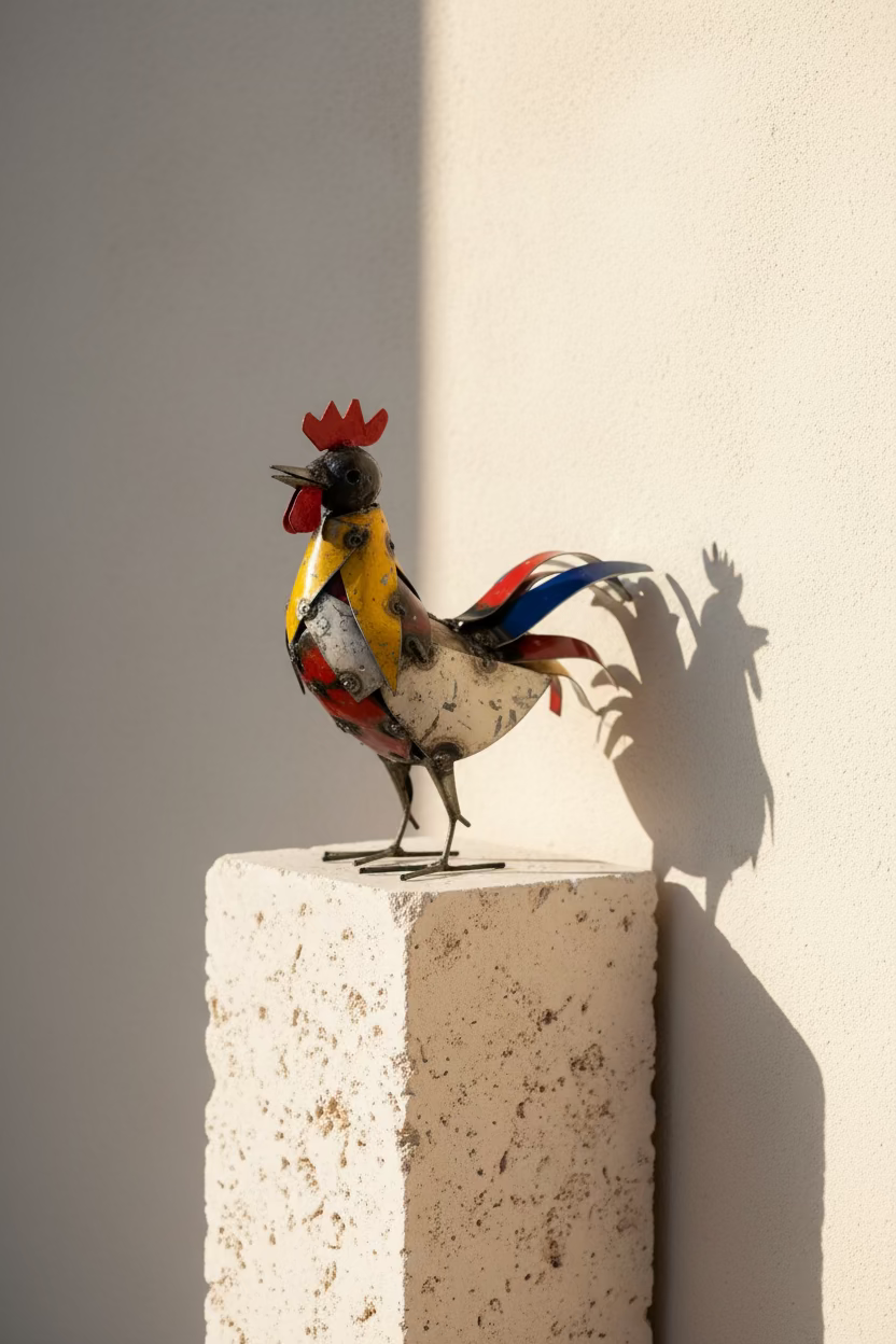 Recycled Metal Cockerel