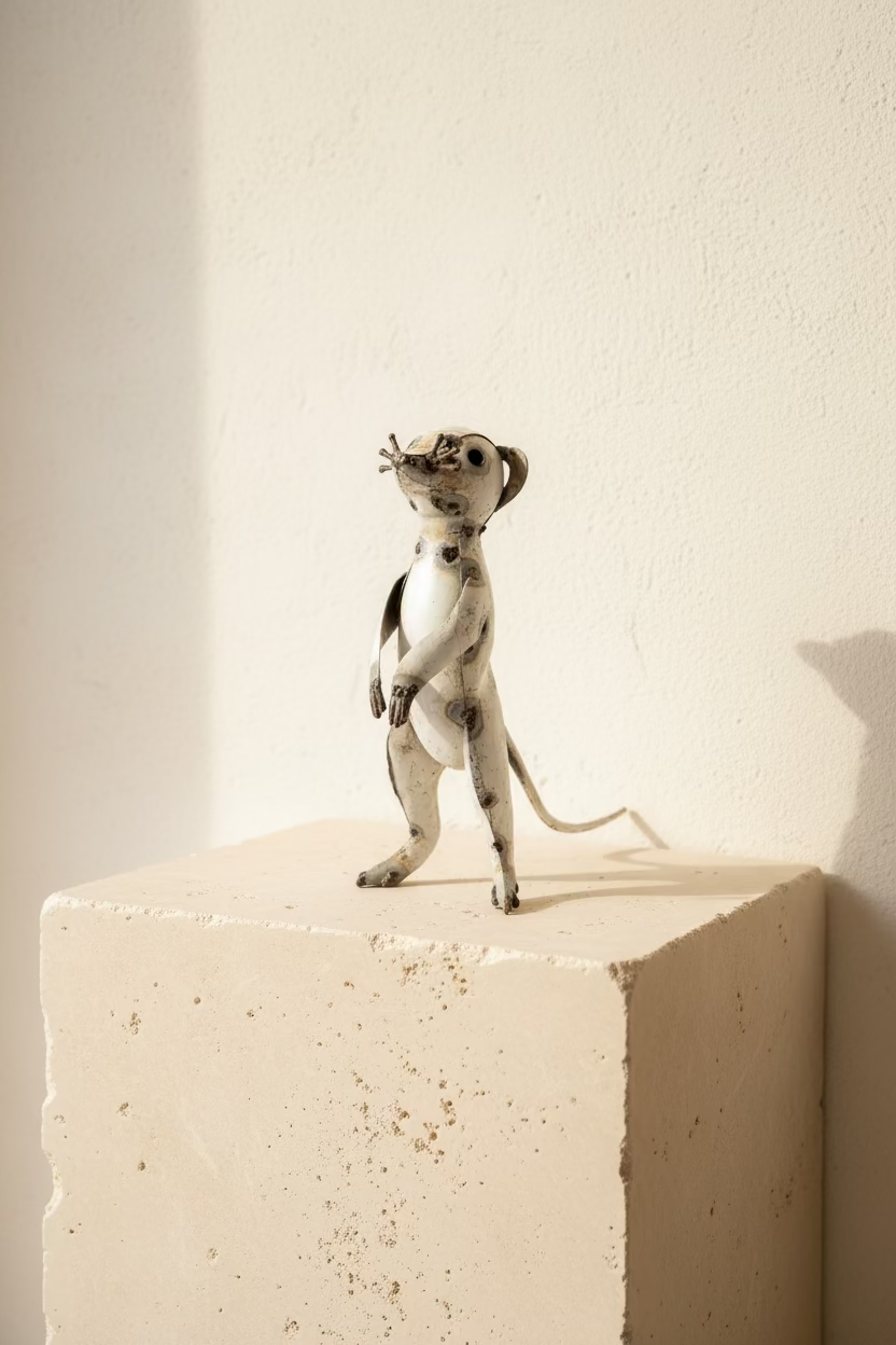 Recycled Metal Meerkat
