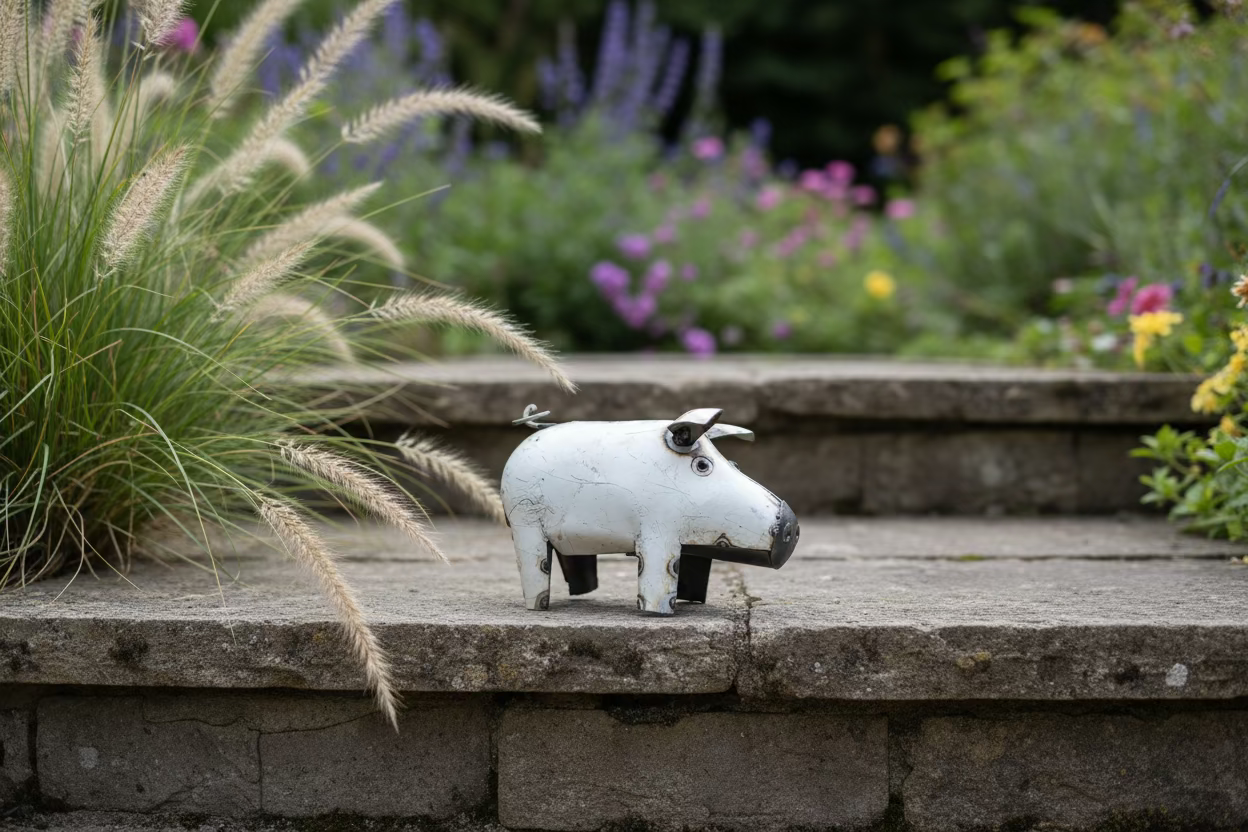 Recycled Metal Pig