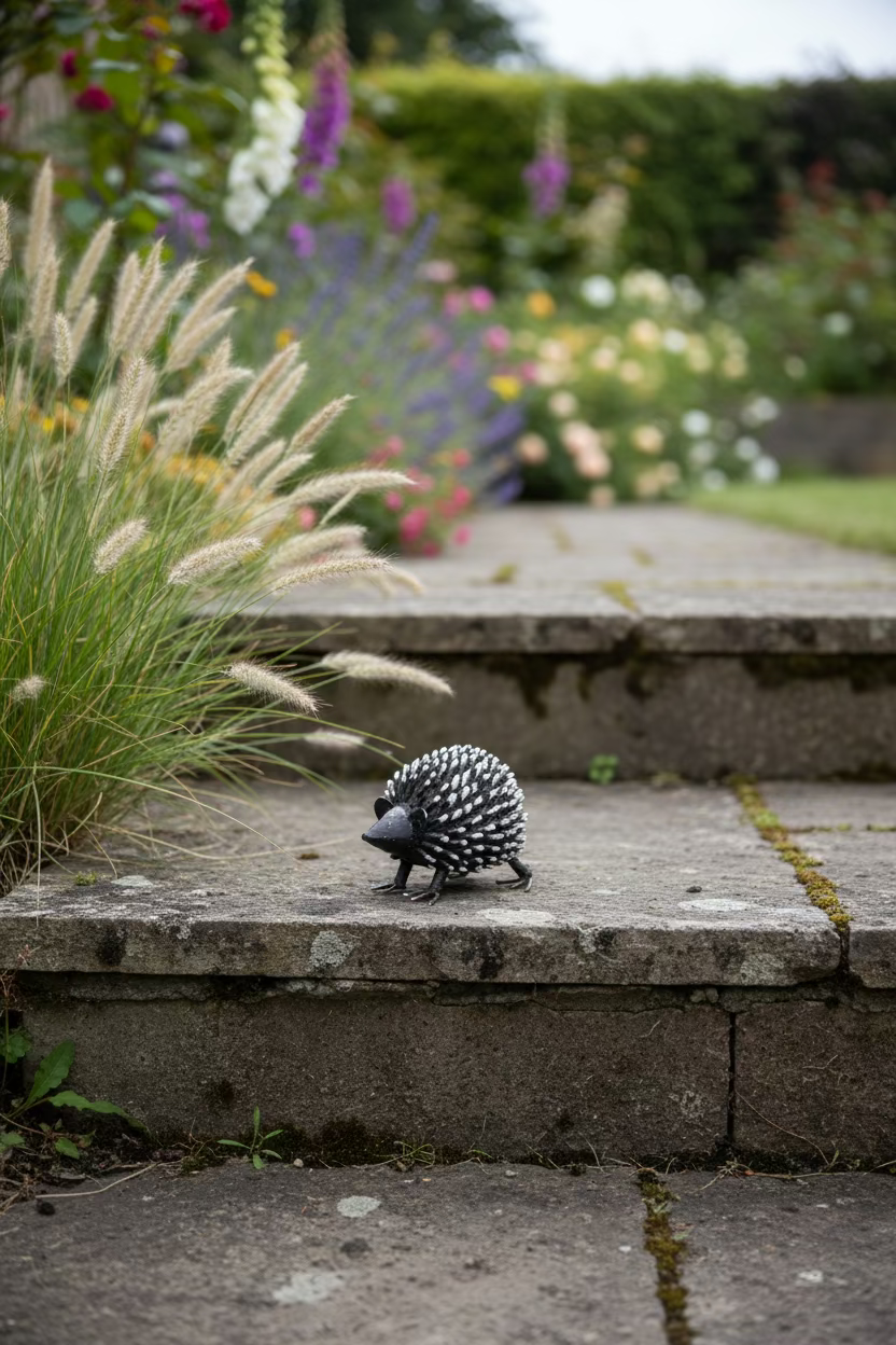 Recycled Metal Hedgehog