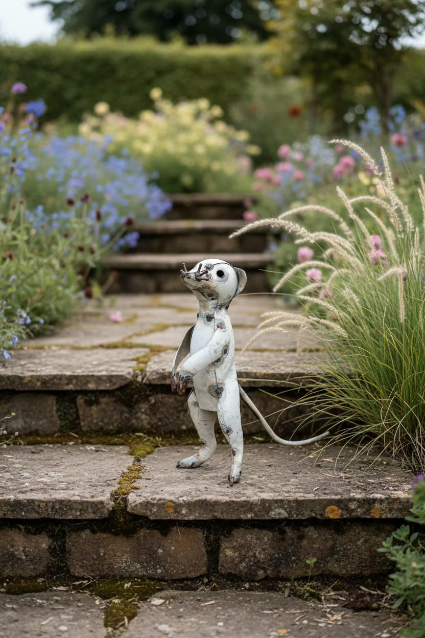 Recycled Metal Meerkat