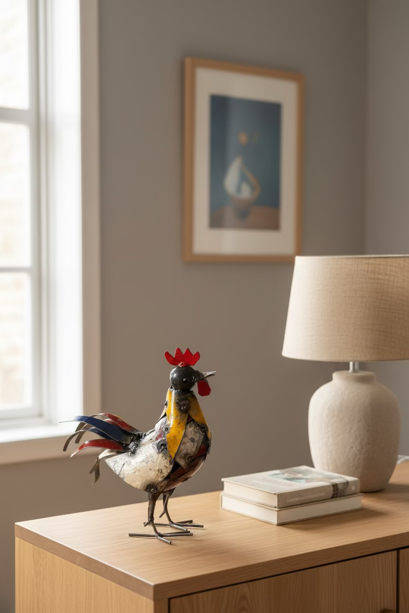 Recycled Metal Cockerel