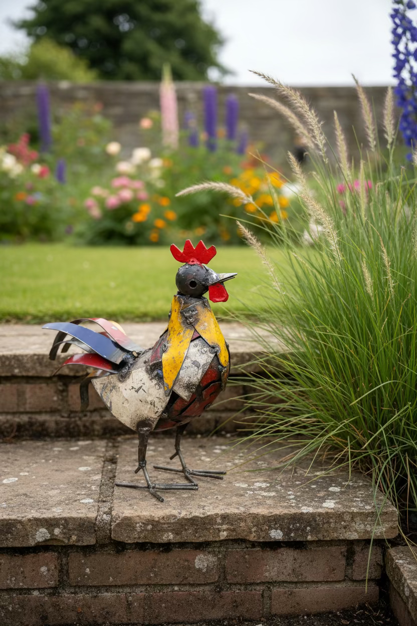 Recycled Metal Cockerel
