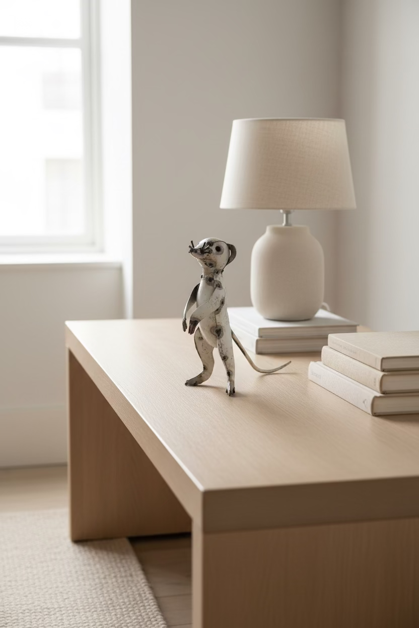 Recycled Metal Meerkat