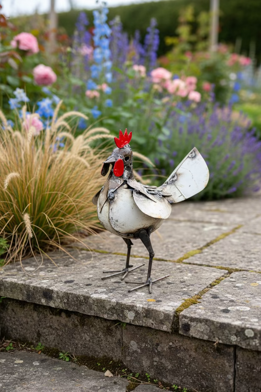 Recycled Metal Chicken