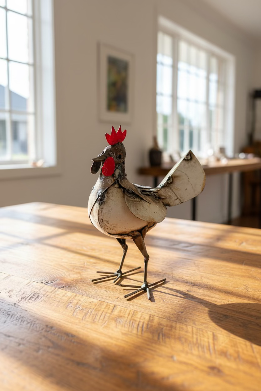 Recycled Metal Chicken
