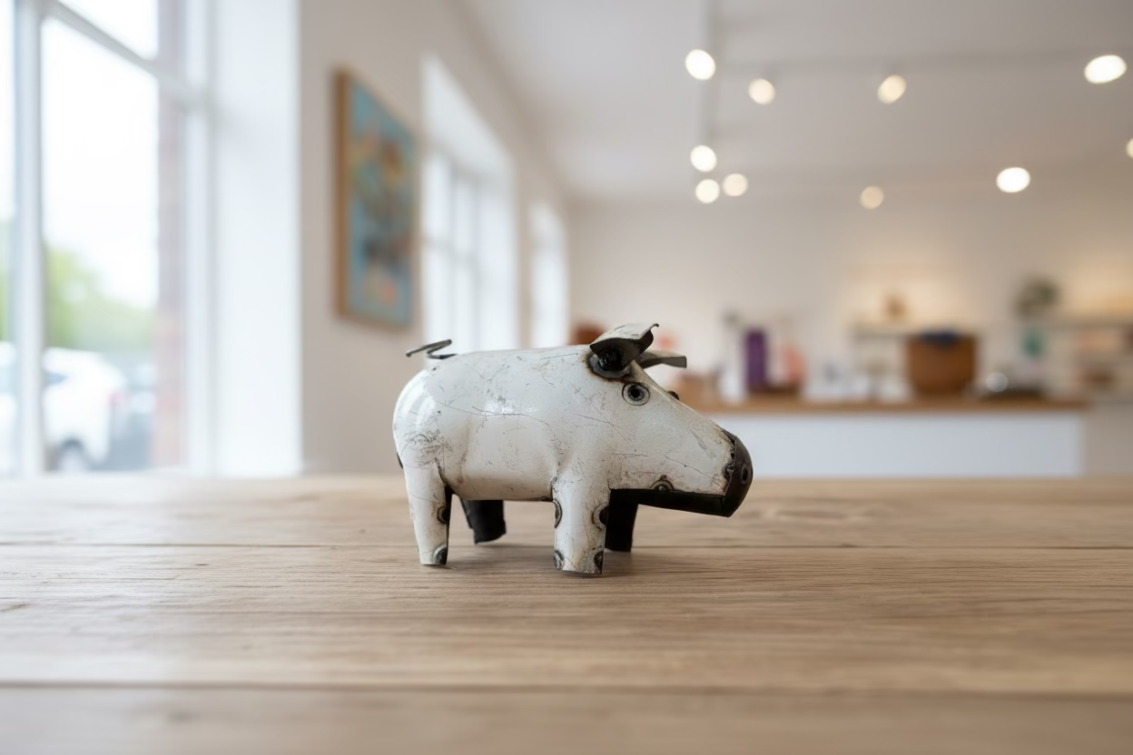 Recycled Metal Pig