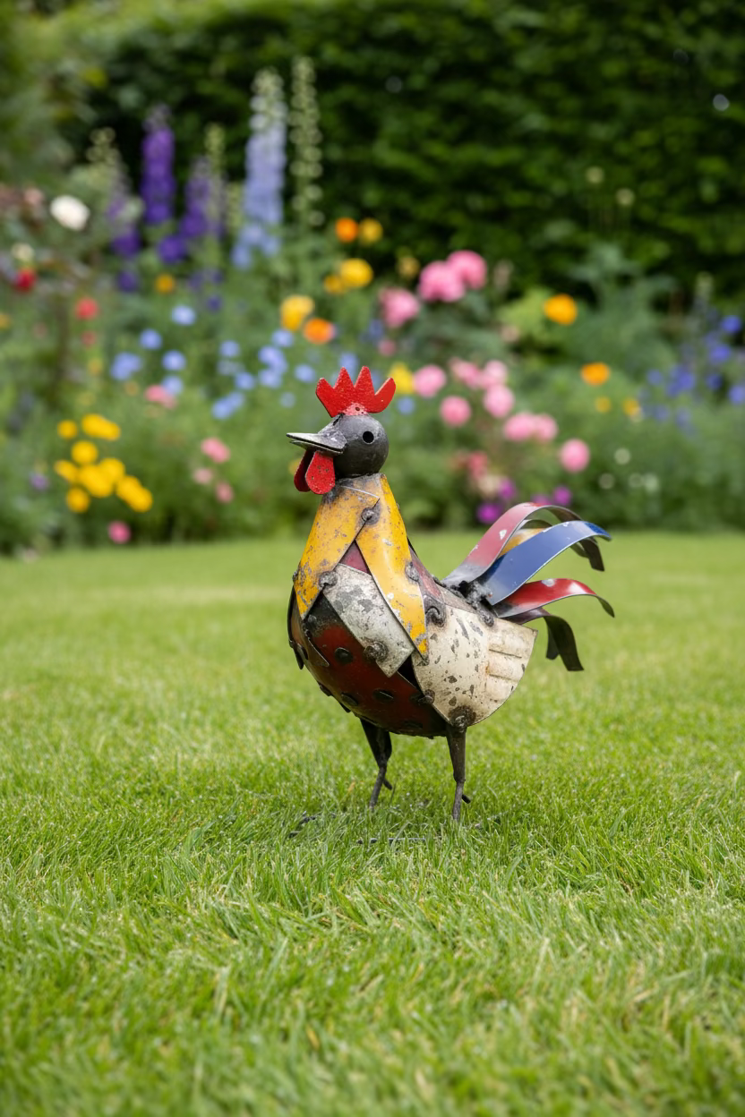 Recycled Metal Cockerel