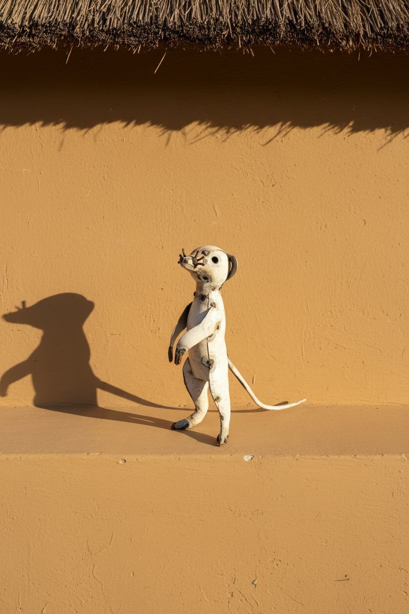 Recycled Metal Meerkat