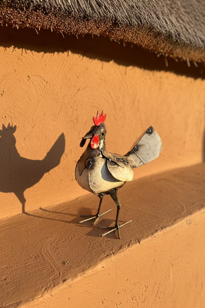 Recycled Metal Chicken