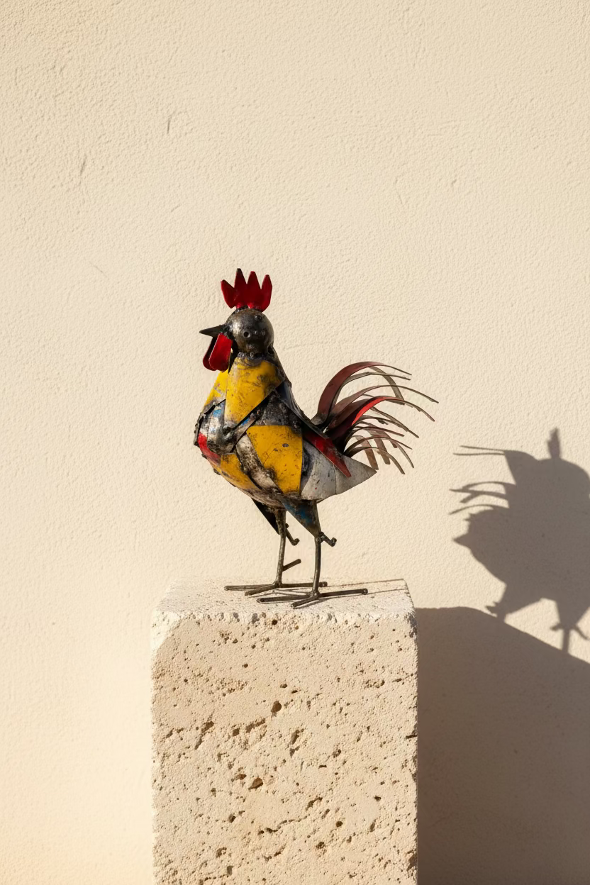 Recycled Metal Cockerel
