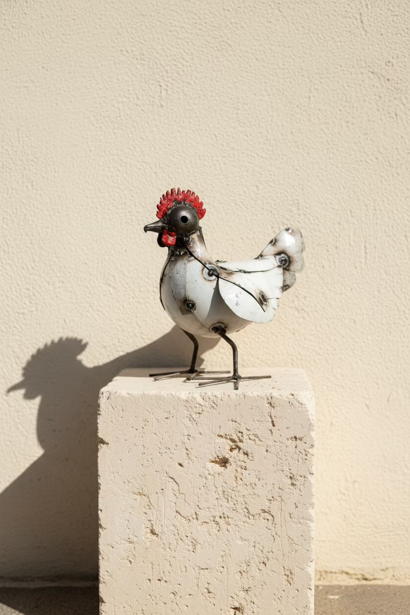Recycled Metal Chicken