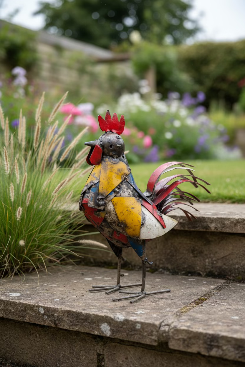 Recycled Metal Cockerel