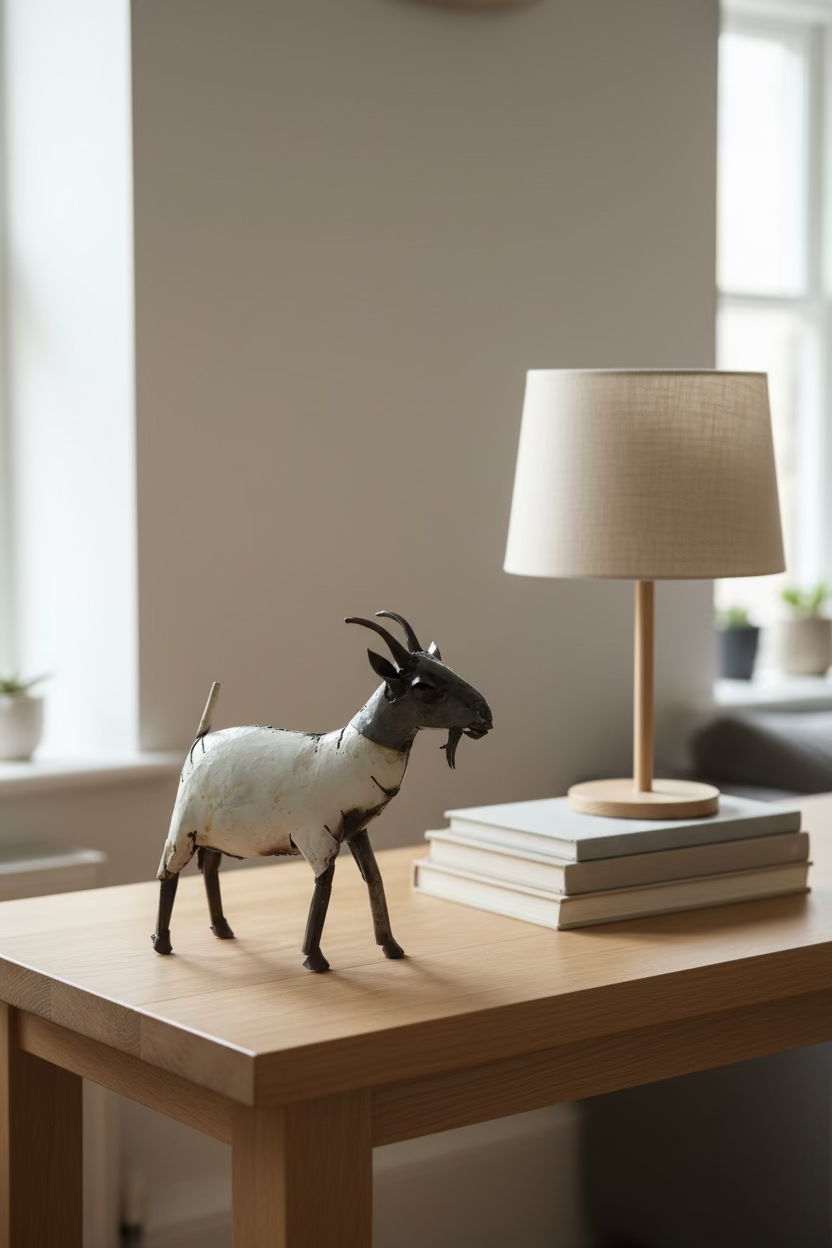 Recycled Metal Goat