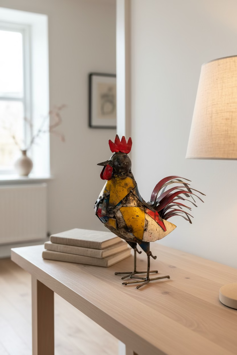 Recycled Metal Cockerel