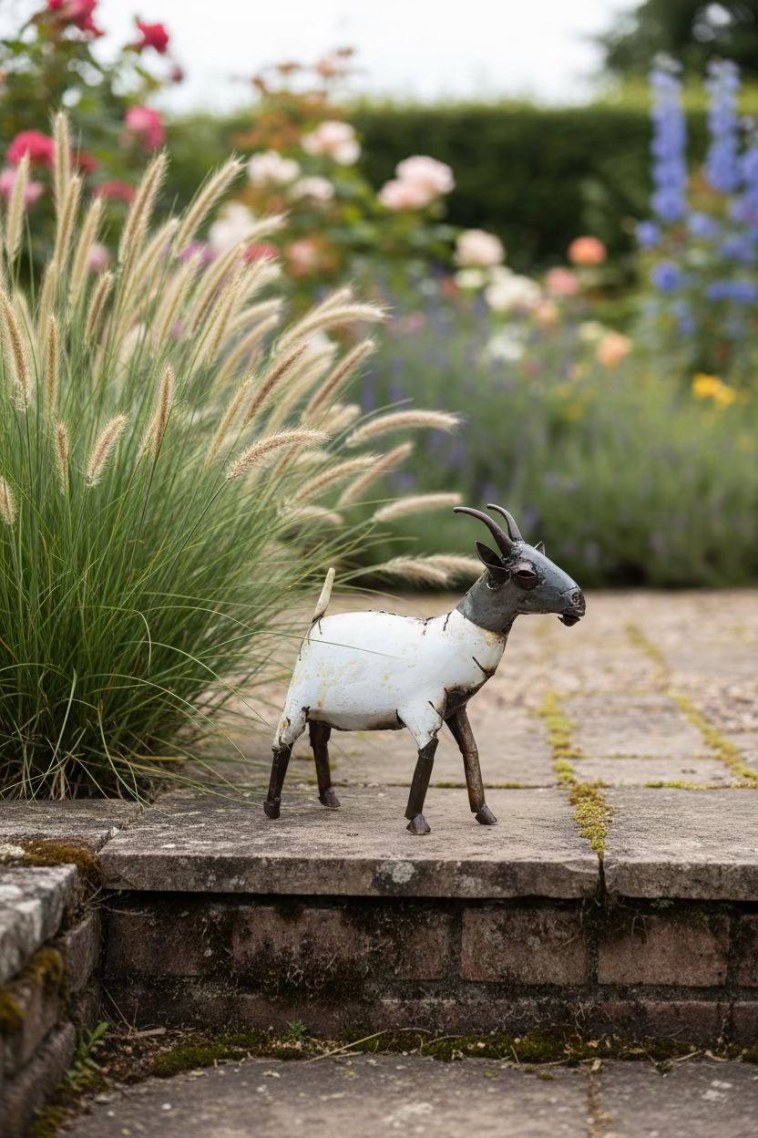 Recycled Metal Goat