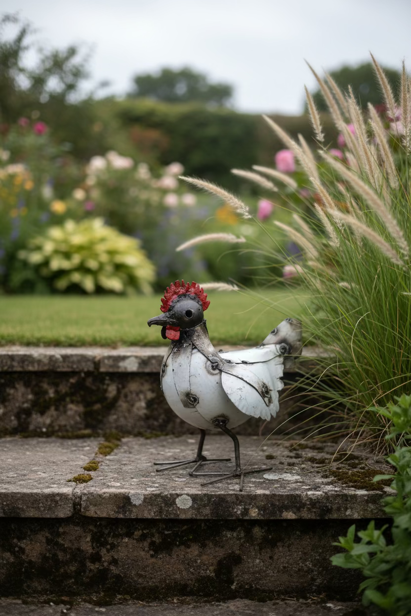 Recycled Metal Chicken