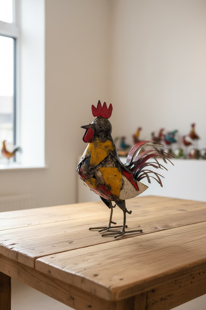 Recycled Metal Cockerel