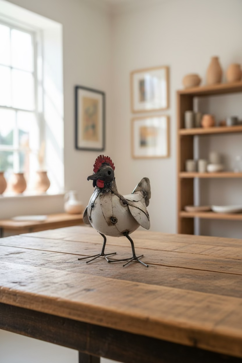 Recycled Metal Chicken