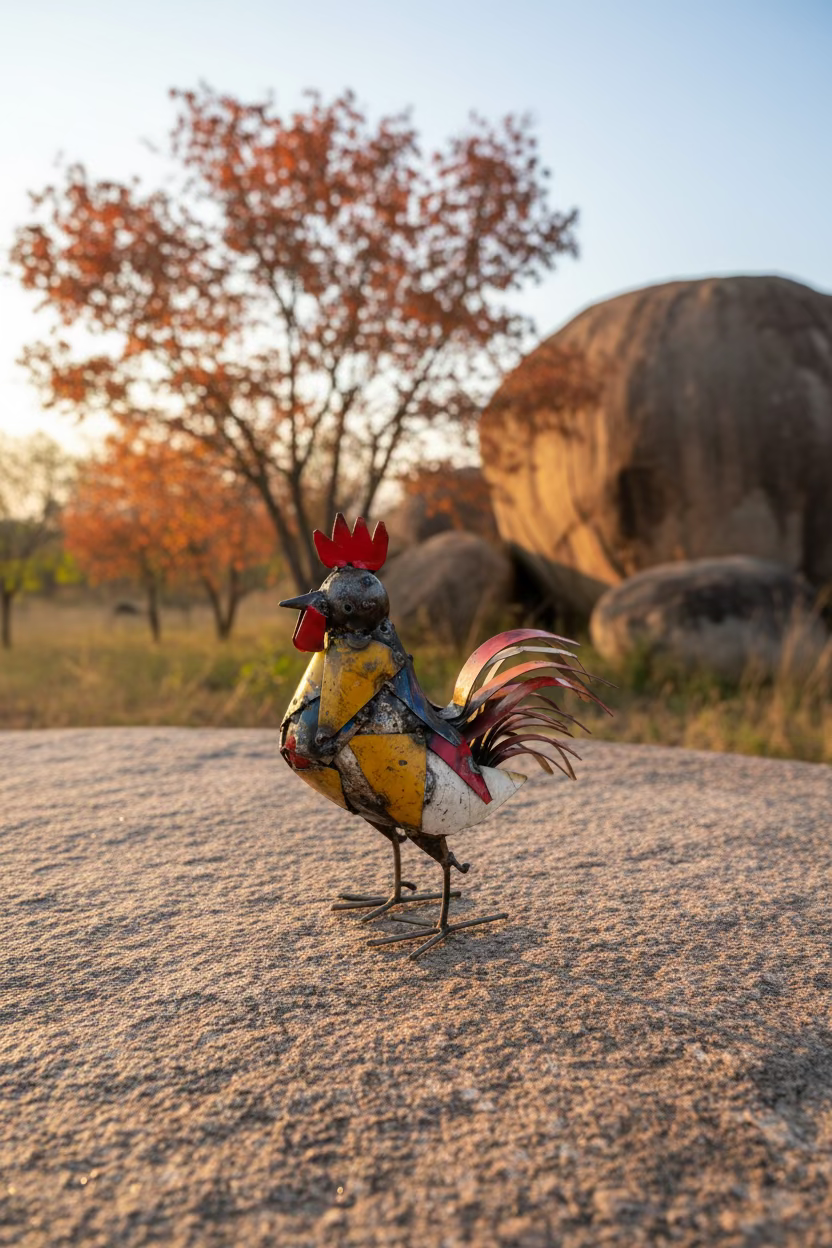 Recycled Metal Cockerel