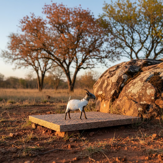 Recycled Metal Goat
