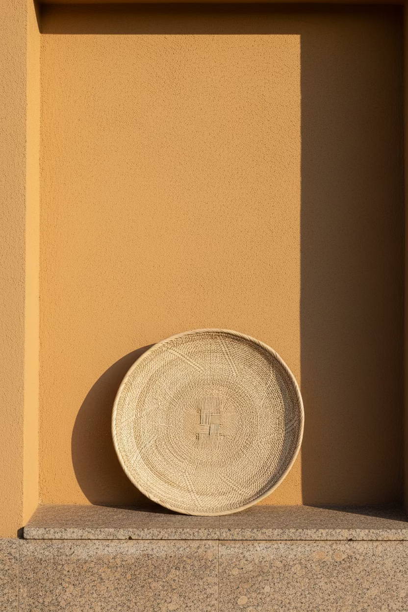 Ilala Palm Wall Basket — 45–49 cm