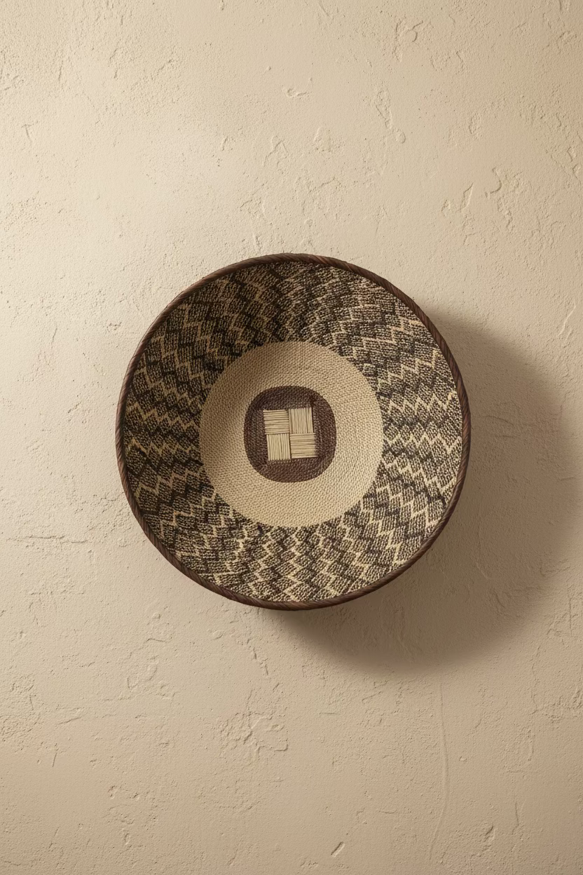 Ilala Palm Wall Basket — 45–49 cm