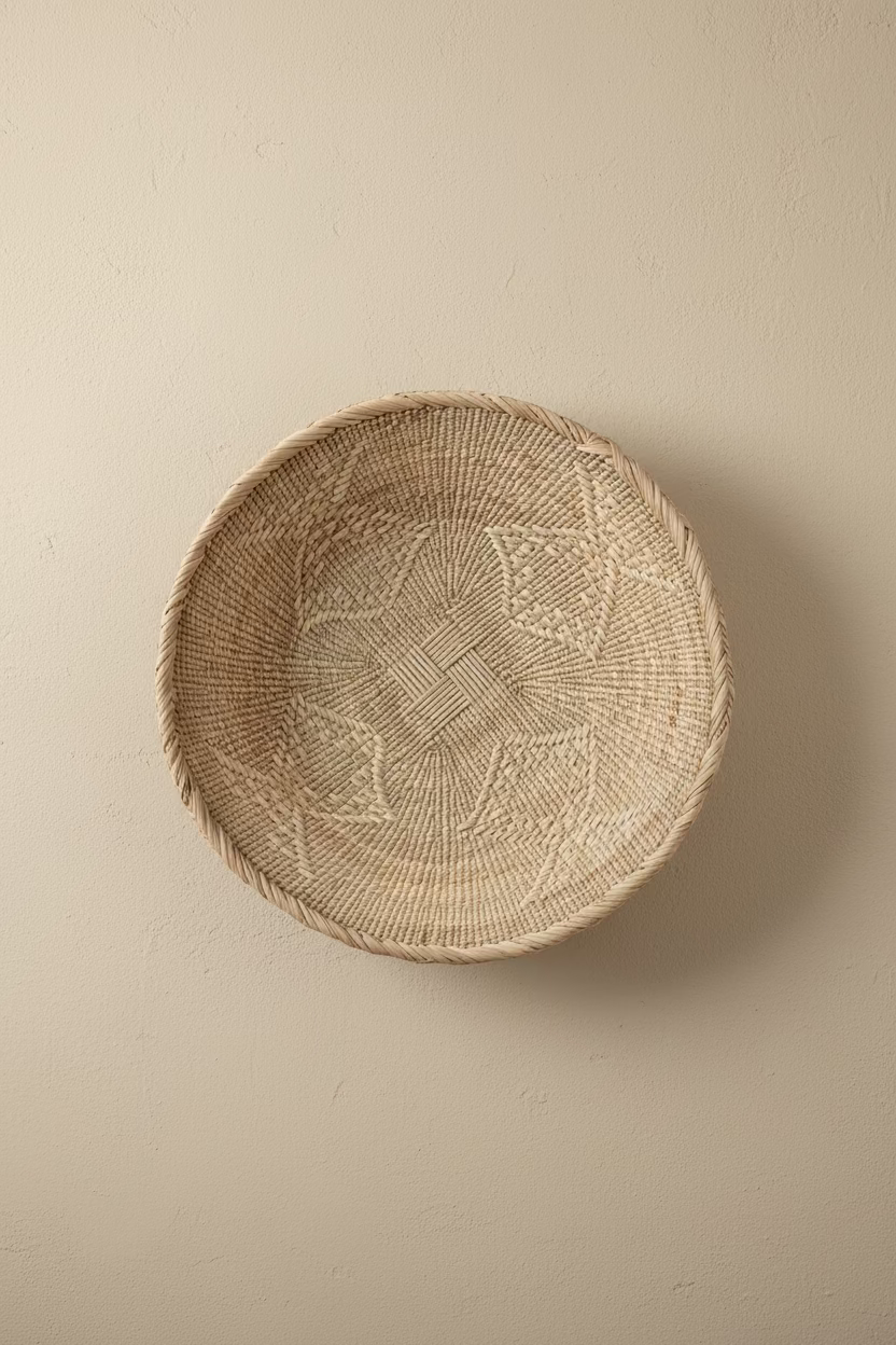 Ilala Palm Wall Basket — 40–44 cm